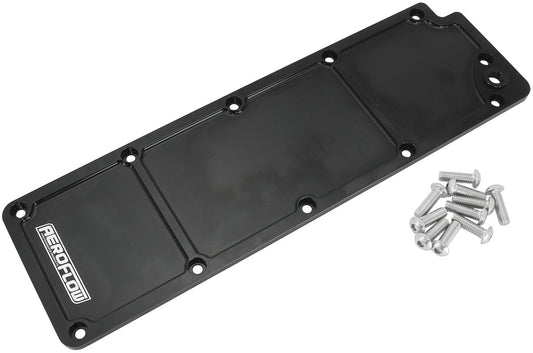 Aeroflow GM LS3 Billet Valley Plate, Black Finish   Suit GM LS3 Series Engines with DOD delete