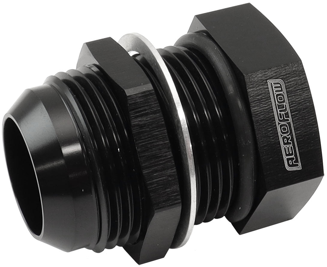 Bolt In Breather Bulkhead -10   Black Finish