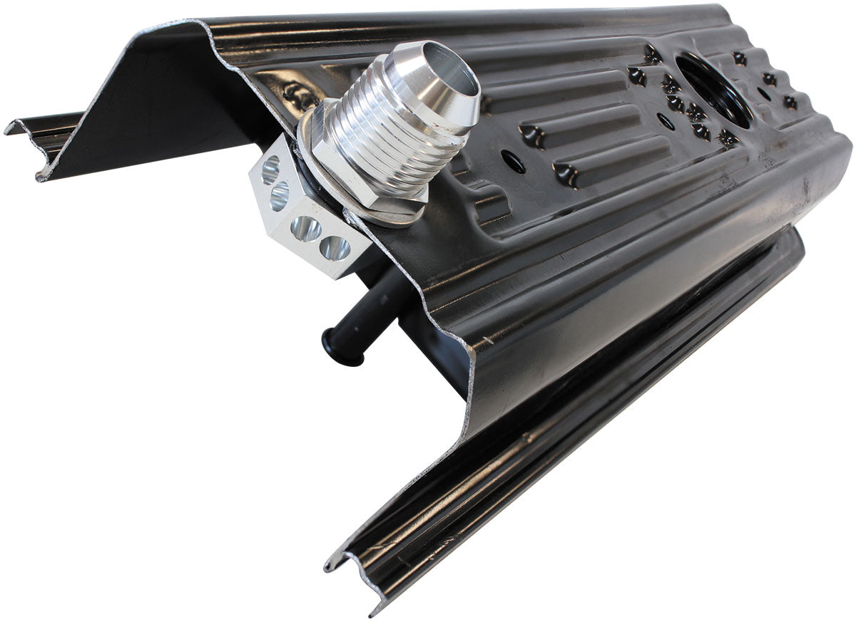 Bolt In Breather Bulkhead -10   Black Finish