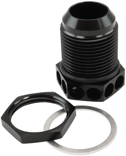 Bolt In Breather Bulkhead -12   Black Finish