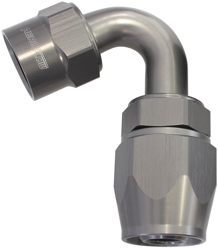 Kryptalon® Series Lightweight One Piece Swivel 120° Hose End -16AN   Titanium Finish. Suits Kryptalon® Series Hose