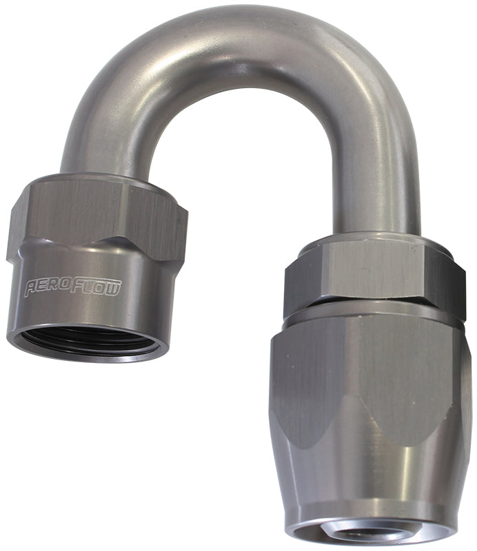 Kryptalon® Series Lightweight One Piece Swivel 180° Hose End -6AN   Titanium Finish. Suits Kryptalon® Series Hose