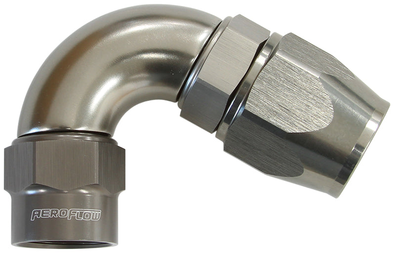 Kryptalon® Series Heavy Duty One Piece Swivel 120° Hose End -12AN   Titanium Finish. Suits Kryptalon® Series Hose
