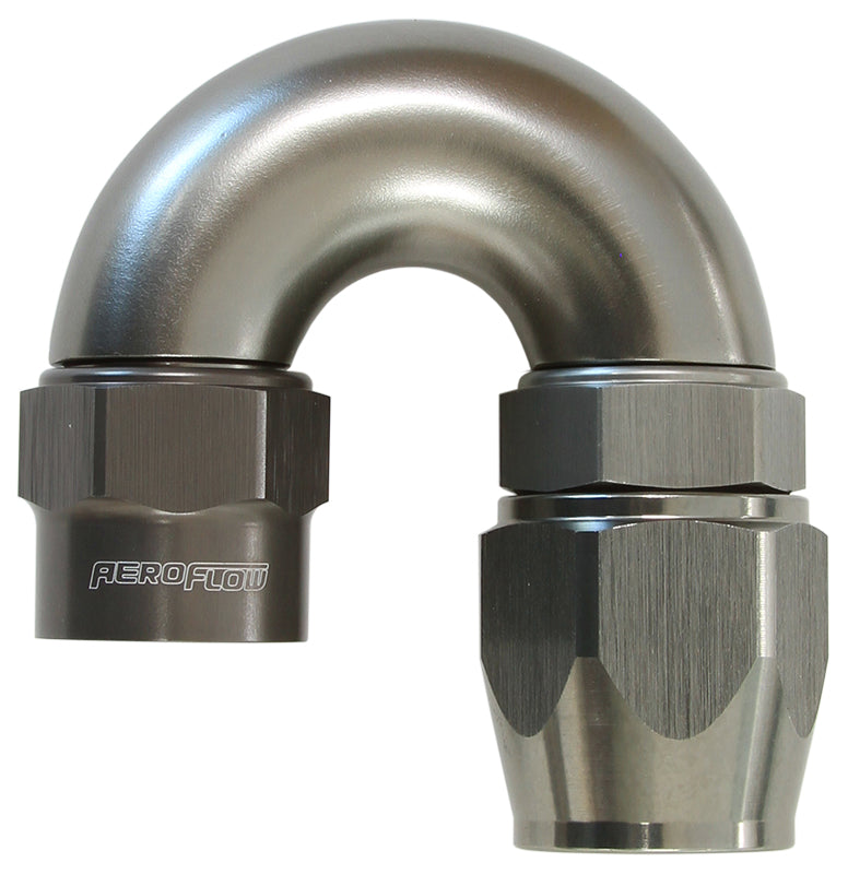 Kryptalon® Series Heavy Duty One Piece Swivel 180° Hose End -8AN   Titanium Finish. Suits Kryptalon® Series Hose