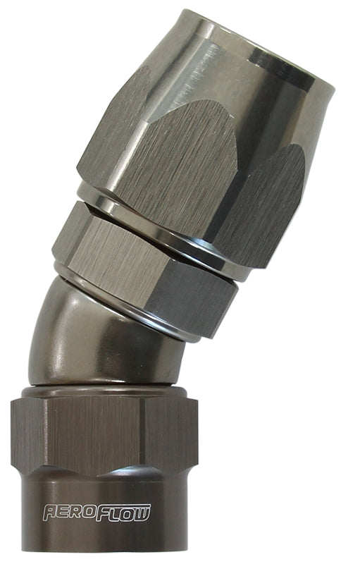 Kryptalon® Series Heavy Duty One Piece Swivel 30° Hose End -10AN   Titanium Finish. Suits Kryptalon® Series Hose