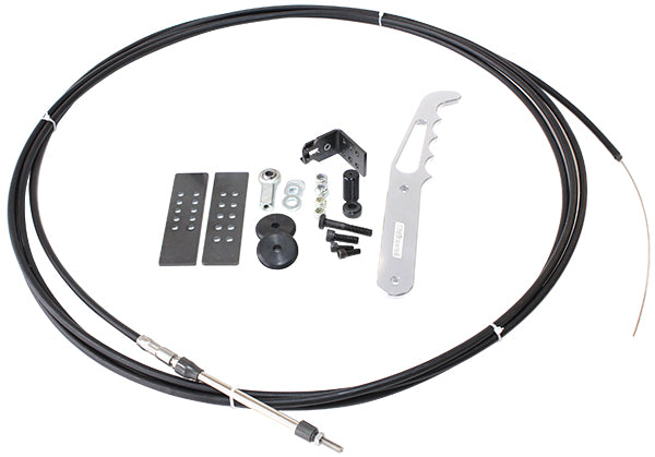 Parachute Release Cable Kit   Includes Chrome Handle & Black Accessories