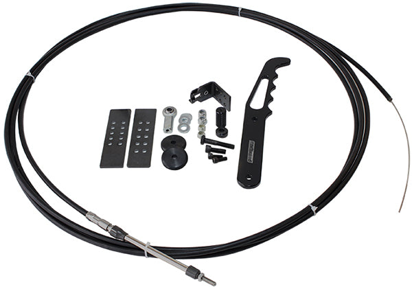 Parachute Release Cable Kit   Includes Black Handle & Black Accessories