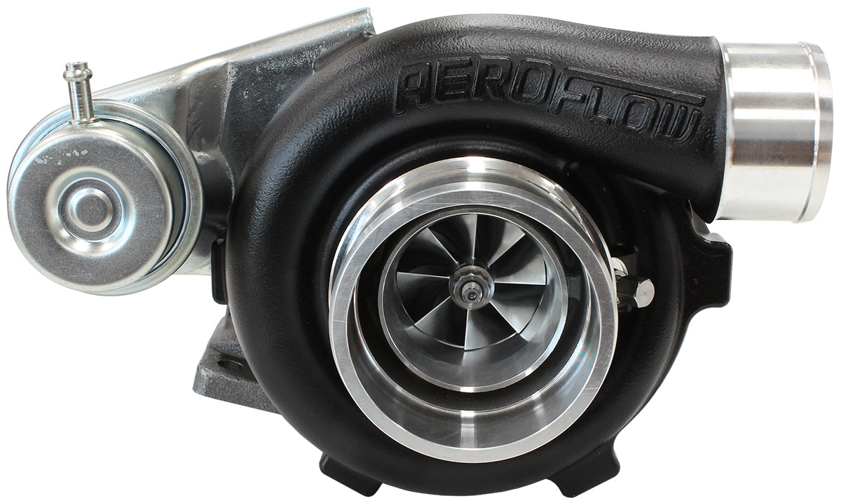 BOOSTED 4647 .64 Turbocharger 475HP, Hi Temp Black Finish   Internal Wastegate, T25 / T28 Inlet Flange, 5-Bolt Exhaust Flange