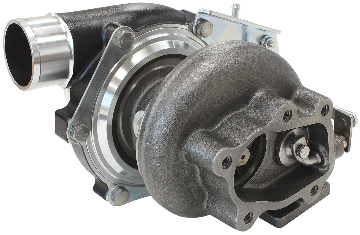 BOOSTED 4647 .64 Turbocharger 475HP, Hi Temp Black Finish   Internal Wastegate, T25 / T28 Inlet Flange, 5-Bolt Exhaust Flange
