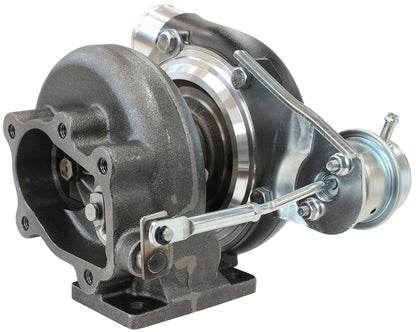 BOOSTED 4647 .64 Turbocharger 475HP, Hi Temp Black Finish   Internal Wastegate, T25 / T28 Inlet Flange, 5-Bolt Exhaust Flange