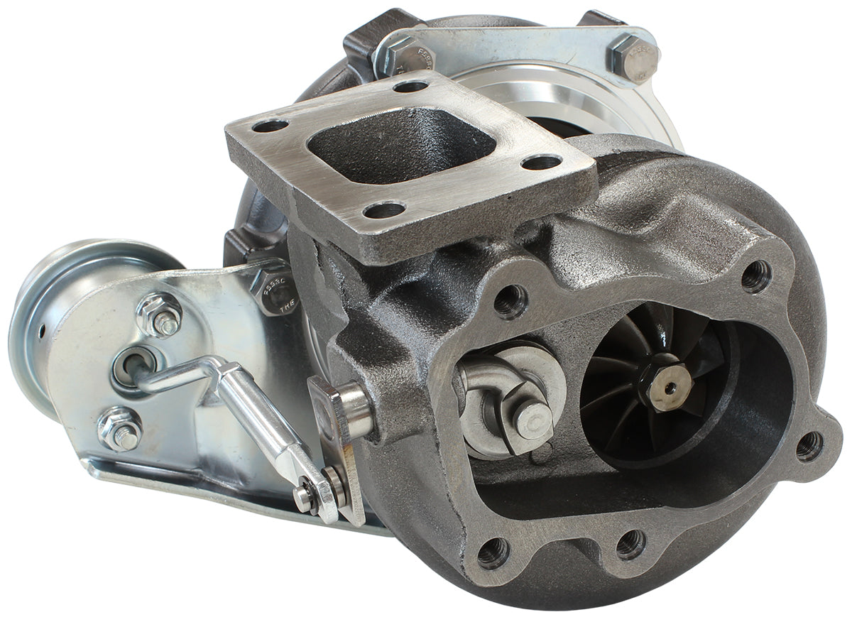 BOOSTED 4647 .64 Turbocharger 475HP, Hi Temp Black Finish   Internal Wastegate, T25 / T28 Inlet Flange, 5-Bolt Exhaust Flange