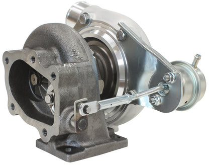 BOOSTED 4647 .64 Turbocharger 475HP, Natural Cast Finish   Internal Wastegate, T25 / T28 Inlet Flange, 5-Bolt Exhaust Flange