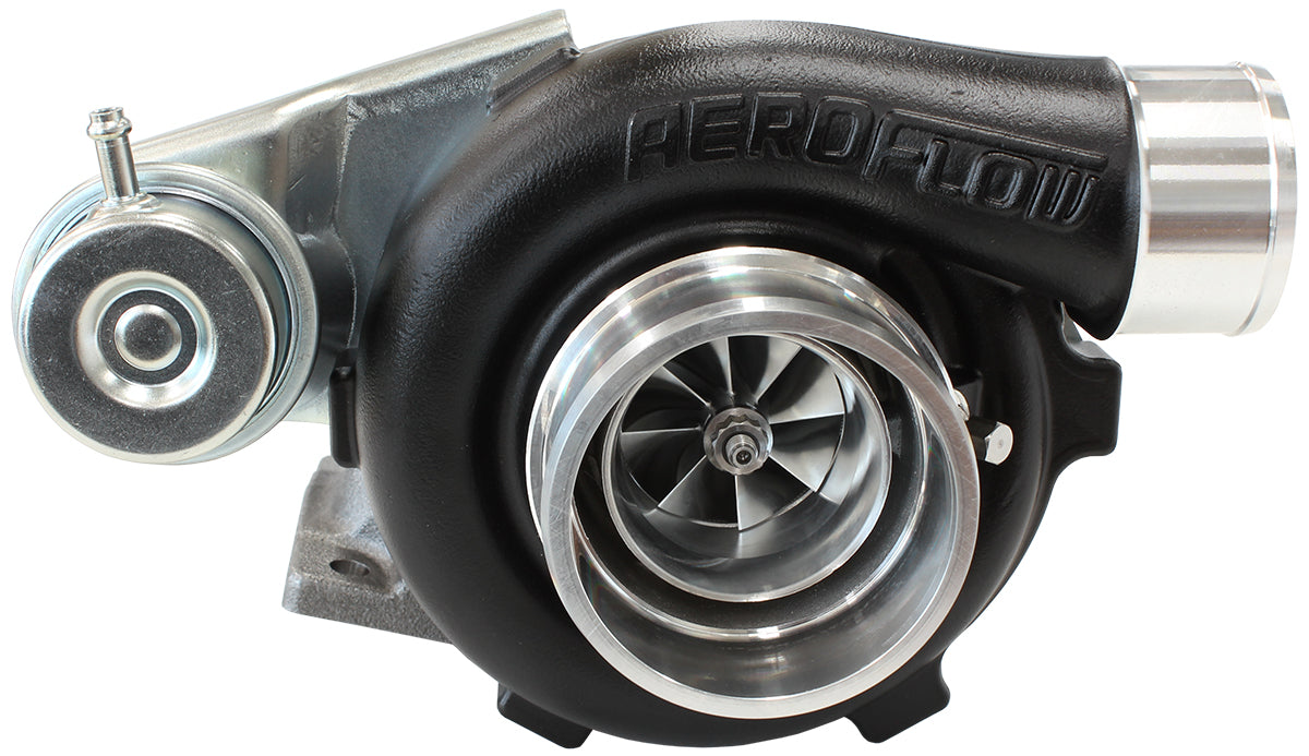 BOOSTED 4647 .86 Turbocharger 475HP, Hi Temp Black Finish   Internal Wastegate, T25 / T28 Inlet Flange, 5-Bolt Exhaust Flange