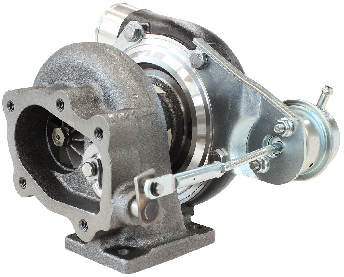 BOOSTED 4647 .86 Turbocharger 475HP, Hi Temp Black Finish   Internal Wastegate, T25 / T28 Inlet Flange, 5-Bolt Exhaust Flange