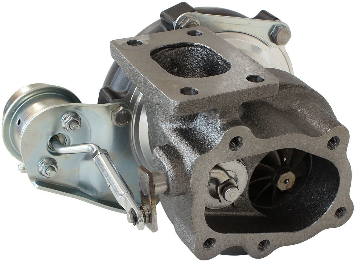 BOOSTED 4647 .86 Turbocharger 475HP, Hi Temp Black Finish   Internal Wastegate, T25 / T28 Inlet Flange, 5-Bolt Exhaust Flange