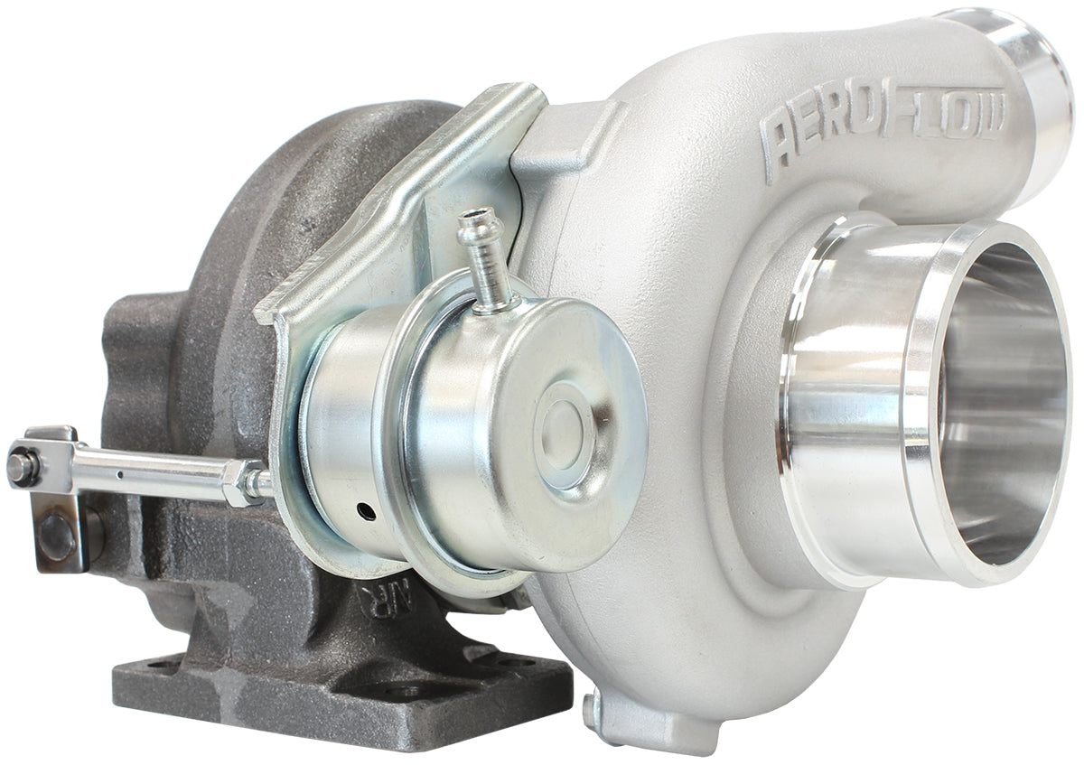 BOOSTED 4647 .86 Turbocharger 475HP, Natural Cast Finish   Internal Wastegate, T25 / T28 Inlet Flange, 5-Bolt Exhaust Flange