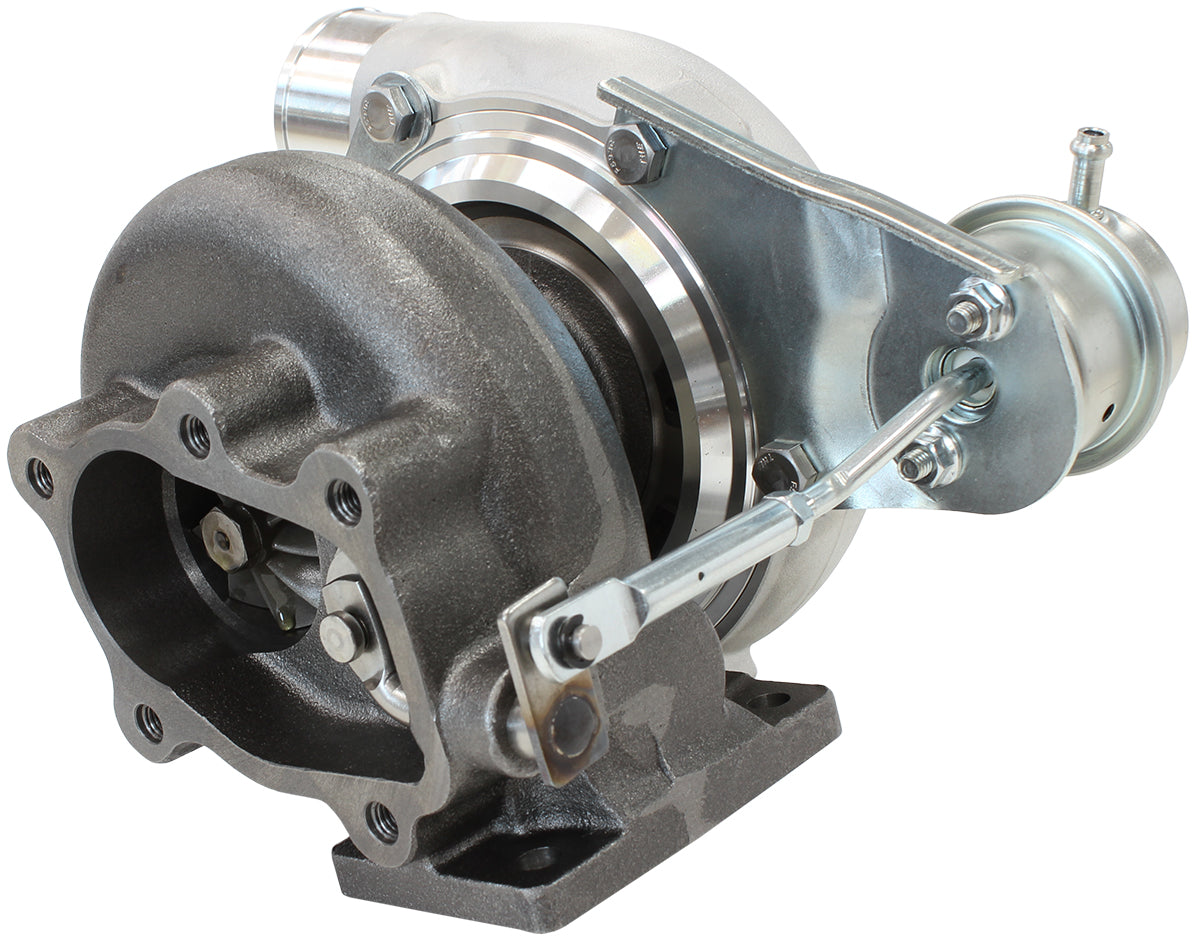 BOOSTED 4647 .86 Turbocharger 475HP, Natural Cast Finish   Internal Wastegate, T25 / T28 Inlet Flange, 5-Bolt Exhaust Flange