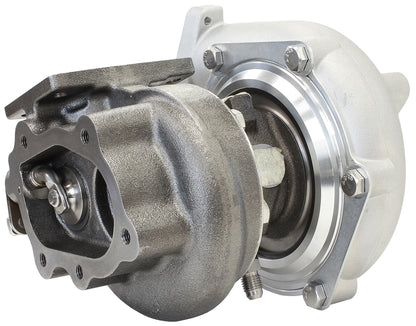 BOOSTED 4647 NISSAN .64 Turbocharger 440HP, Natural Cast Finish   Internal Wastegate, T25 / T28 Inlet Flange, 5-Bolt Exhaust Flange