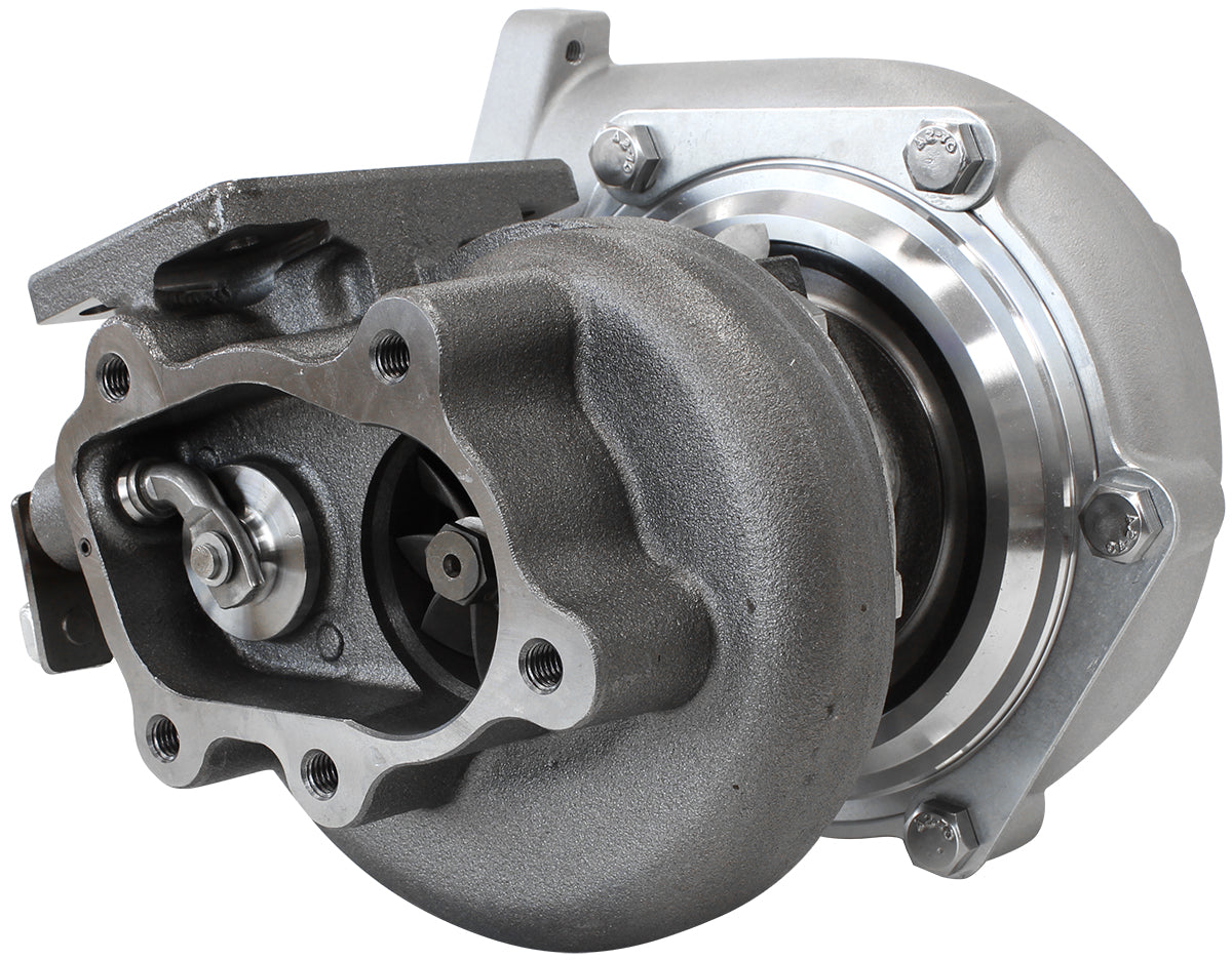 BOOSTED 4647 NISSAN .84 Turbocharger 440HP, Hi Temp Black Finish   Internal Wastegate, T25 / T28 Inlet Flange, 5-Bolt Exhaust Flange