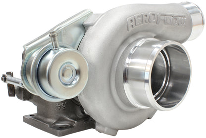 BOOSTED 5447 .64 Turbocharger 495HP, Natural Cast Finish   Internal Wastegate, T25 / T28 Inlet Flange, 5-Bolt Exhaust Flange