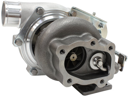 BOOSTED 5447 .64 Turbocharger 495HP, Natural Cast Finish   Internal Wastegate, T25 / T28 Inlet Flange, 5-Bolt Exhaust Flange