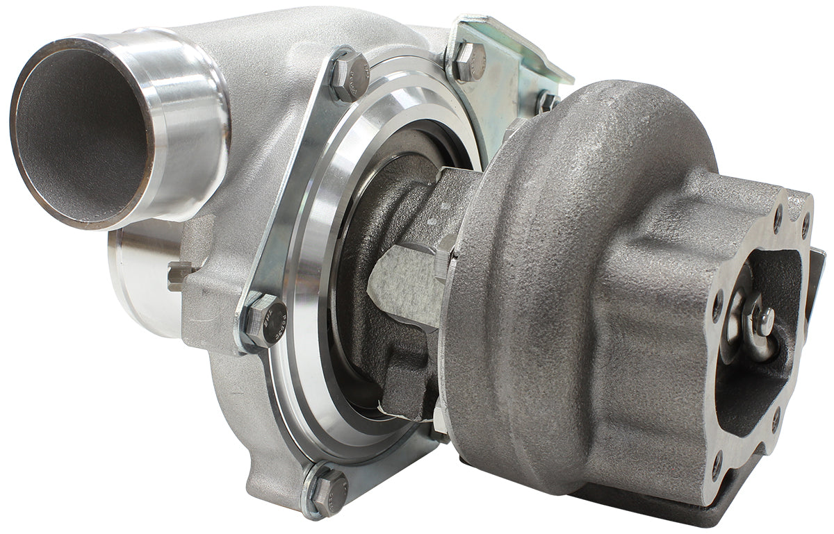 BOOSTED 5447 .64 Turbocharger 495HP, Natural Cast Finish   Internal Wastegate, T25 / T28 Inlet Flange, 5-Bolt Exhaust Flange