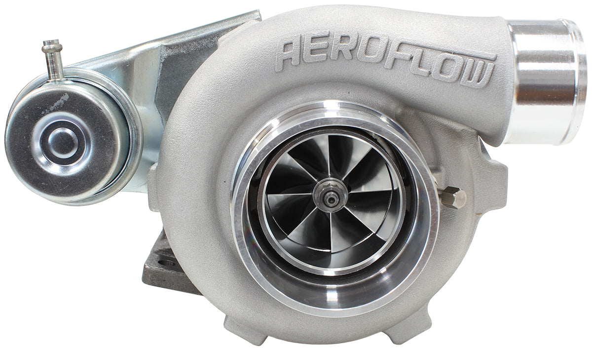 BOOSTED 5447 .86 Turbocharger 495HP, Natural Cast Finish   Internal Wastegate, T25 / T28 Inlet Flange, 5-Bolt Exhaust Flange