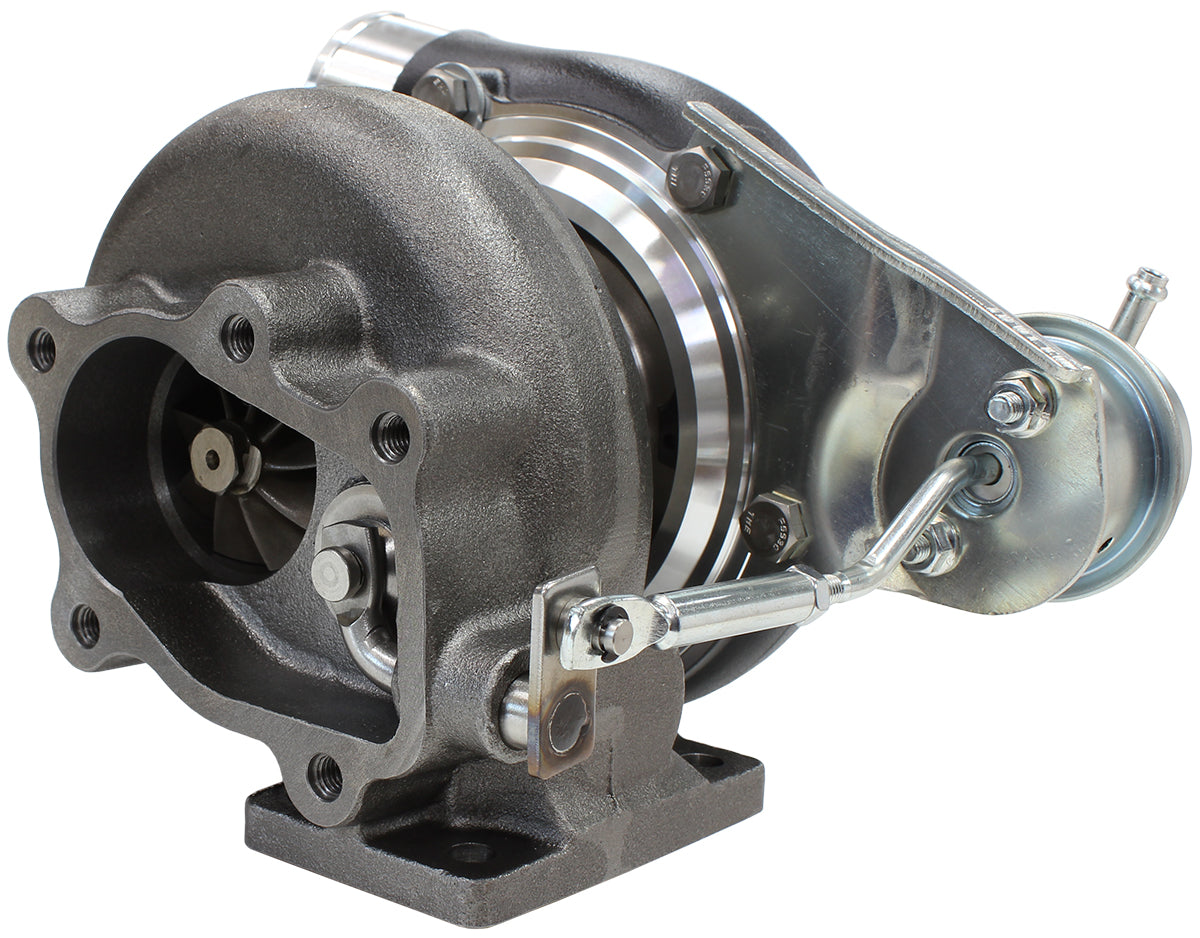 BOOSTED 5447 .86 Turbocharger 495HP, Hi Temp Black Finish   Internal Wastegate, T25 / T28 Inlet Flange, 5-Bolt Exhaust Flange