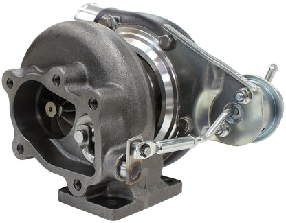 BOOSTED 5447 .86 Turbocharger 495HP, Hi Temp Black Finish   Internal Wastegate, T25 / T28 Inlet Flange, 5-Bolt Exhaust Flange