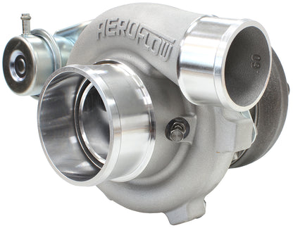 BOOSTED 5447 .86 Turbocharger 495HP, Natural Cast Finish   Internal Wastegate, T25 / T28 Inlet Flange, 5-Bolt Exhaust Flange