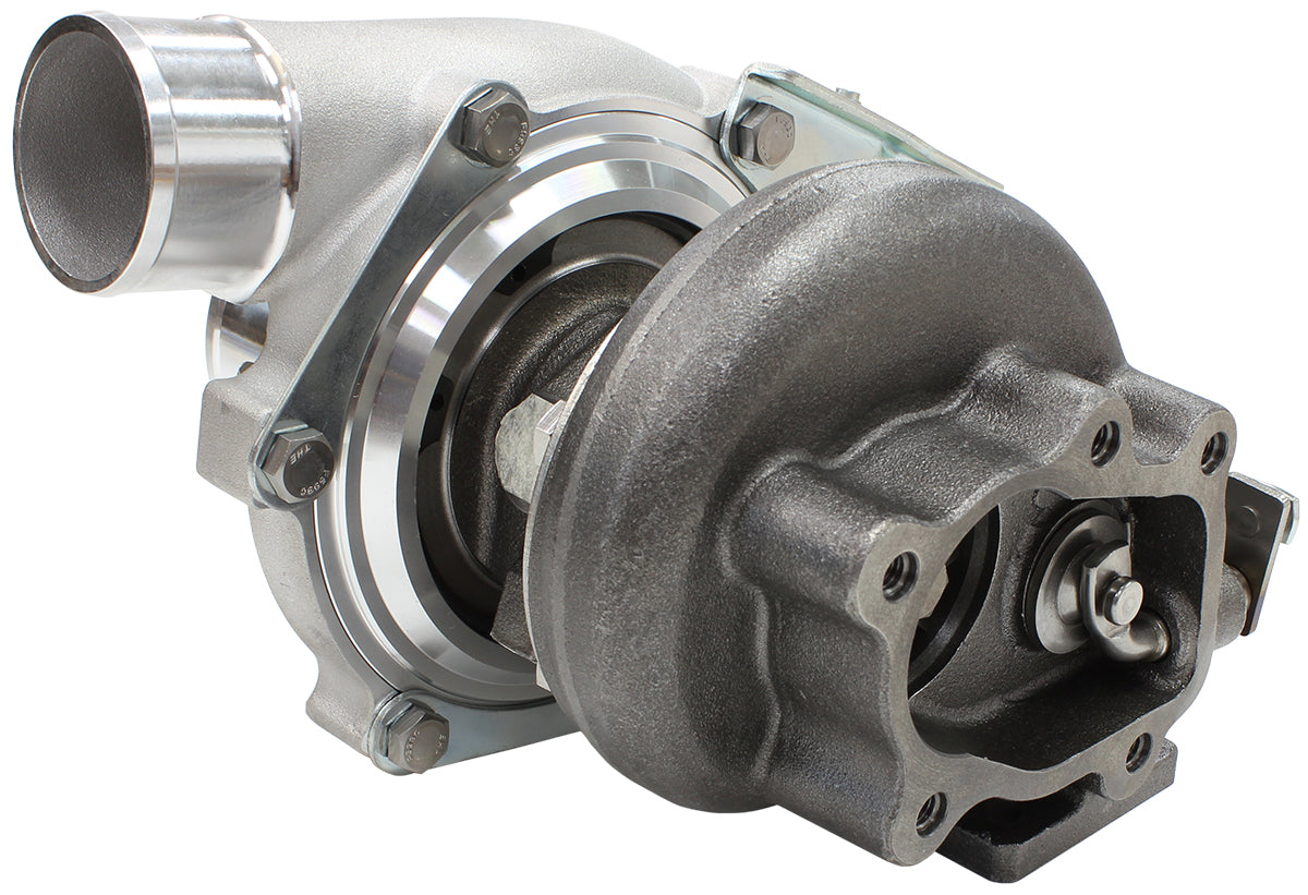 BOOSTED 5447 .86 Turbocharger 495HP, Natural Cast Finish   Internal Wastegate, T25 / T28 Inlet Flange, 5-Bolt Exhaust Flange