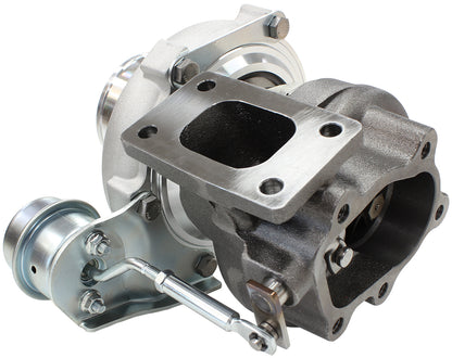 BOOSTED 5447 .86 Turbocharger 495HP, Natural Cast Finish   Internal Wastegate, T25 / T28 Inlet Flange, 5-Bolt Exhaust Flange