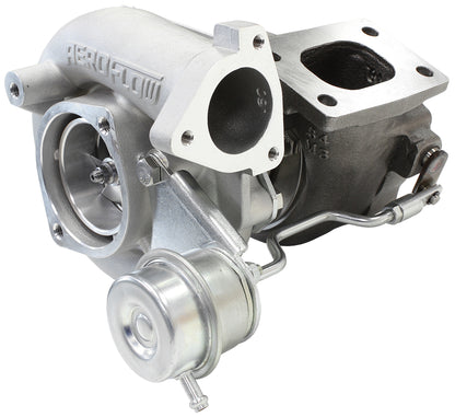 BOOSTED 5447 NISSAN .64 Turbocharger 525HP, Natural Cast Finish   Internal Wastegate, T25 / T28 Inlet Flange, 5-Bolt Exhaust Flange