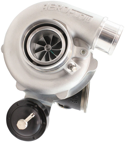 BOOSTED 4849 .72 Turbocharger 550HP, Natural Cast Finish   Internal Wastegate, V-Band Inlet & Exhaust Flanges