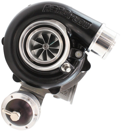 BOOSTED 4849 .72 Turbocharger 550HP, Hi Temp Black Finish   Internal Wastegate, V-Band Inlet & Exhaust Flanges