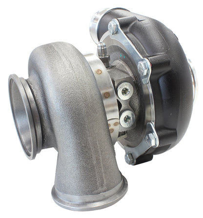 BOOSTED 5449 .72 Turbocharger 660HP, Hi Temp Black Finish   External Wastegate, V-Band Inlet & Exhaust Flanges