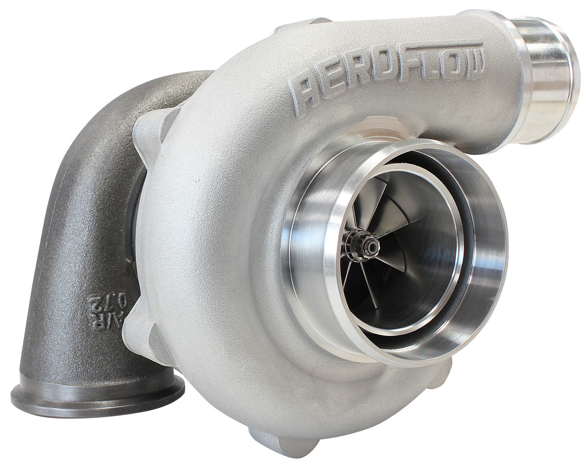 BOOSTED 5449 .72 Turbocharger 660HP, Natural Cast Finish   External Wastegate, V-Band Inlet & Exhaust Flanges