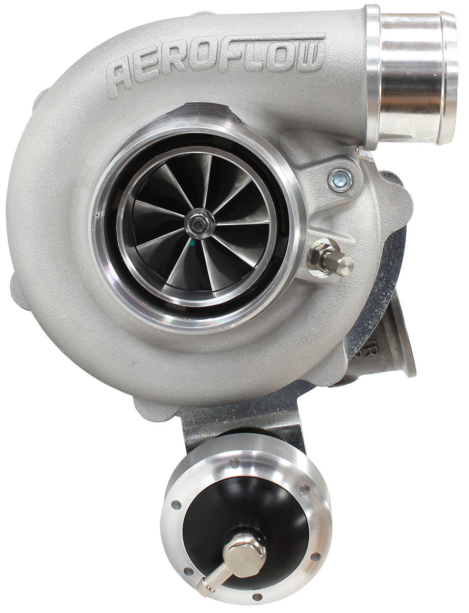 BOOSTED 5449 .72 Turbocharger 660HP, Natural Cast Finish   Internal Wastegate, V-Band Inlet & Exhaust Flanges