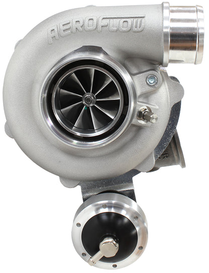BOOSTED 5449 .72 Turbocharger 660HP, Natural Cast Finish   Internal Wastegate, V-Band Inlet & Exhaust Flanges