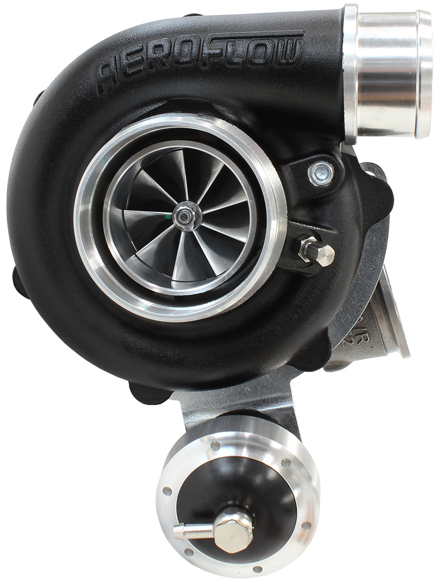 BOOSTED 5449 .72 Turbocharger 660HP, Hi Temp Black Finish   Internal Wastegate, V-Band Inlet & Exhaust Flanges
