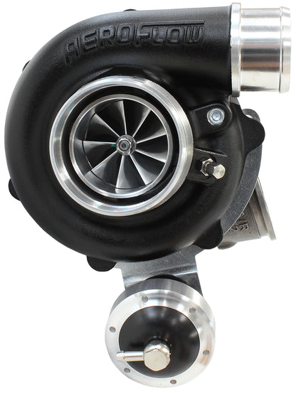 BOOSTED 5449 .72 Turbocharger 660HP, Hi Temp Black Finish   Internal Wastegate, V-Band Inlet & Exhaust Flanges