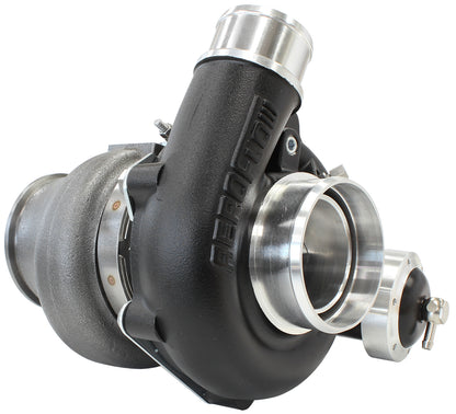 BOOSTED 5449 .72 Turbocharger 660HP, Hi Temp Black Finish   Internal Wastegate, V-Band Inlet & Exhaust Flanges