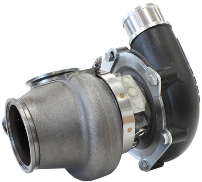 BOOSTED 5449 .72 Turbocharger 660HP, Hi Temp Black Finish   Internal Wastegate, V-Band Inlet & Exhaust Flanges