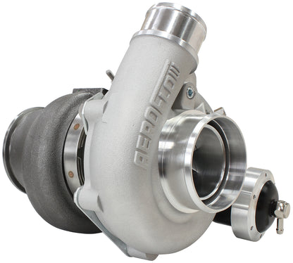 BOOSTED 5449 .72 Turbocharger 660HP, Natural Cast Finish   Internal Wastegate, V-Band Inlet & Exhaust Flanges