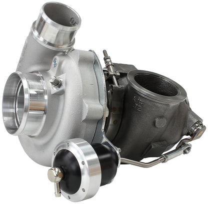 BOOSTED 5449 .72 Turbocharger 660HP, Natural Cast Finish   Internal Wastegate, V-Band Inlet & Exhaust Flanges