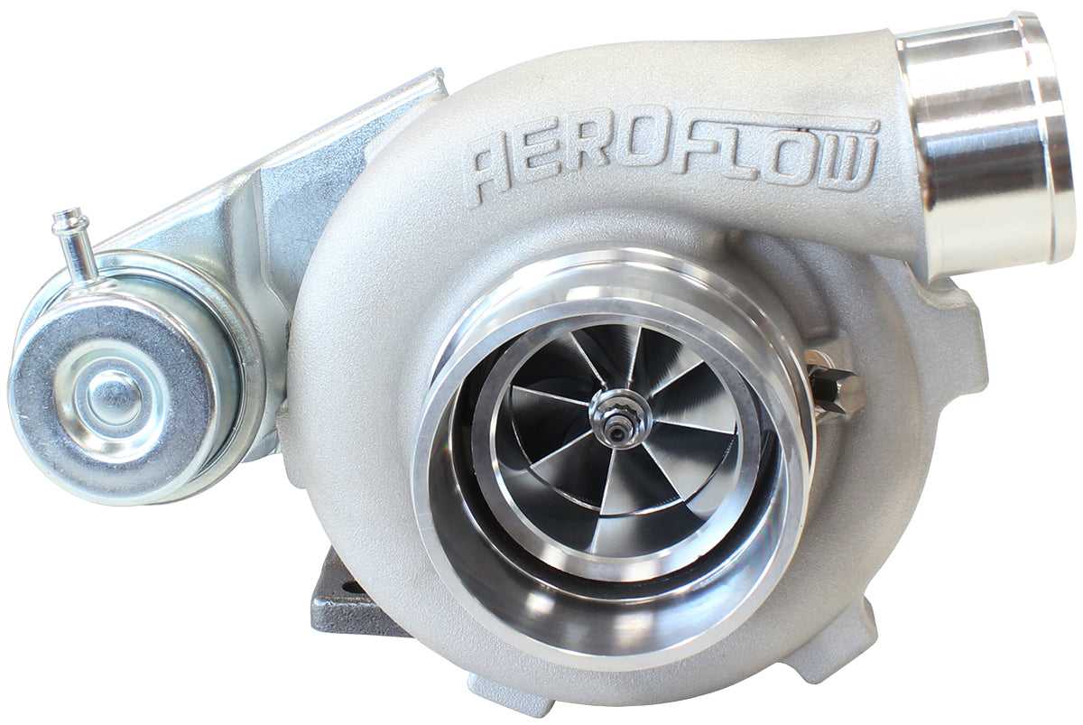 BOOSTED 5047 .64 Turbocharger 550HP, Natural Cast Finish   Internal Wastegate, T25 / T28 Inlet Flange, 5-Bolt Exhaust Flange