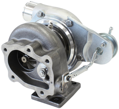 BOOSTED 5047 .64 Turbocharger 550HP, Natural Cast Finish   Internal Wastegate, T25 / T28 Inlet Flange, 5-Bolt Exhaust Flange