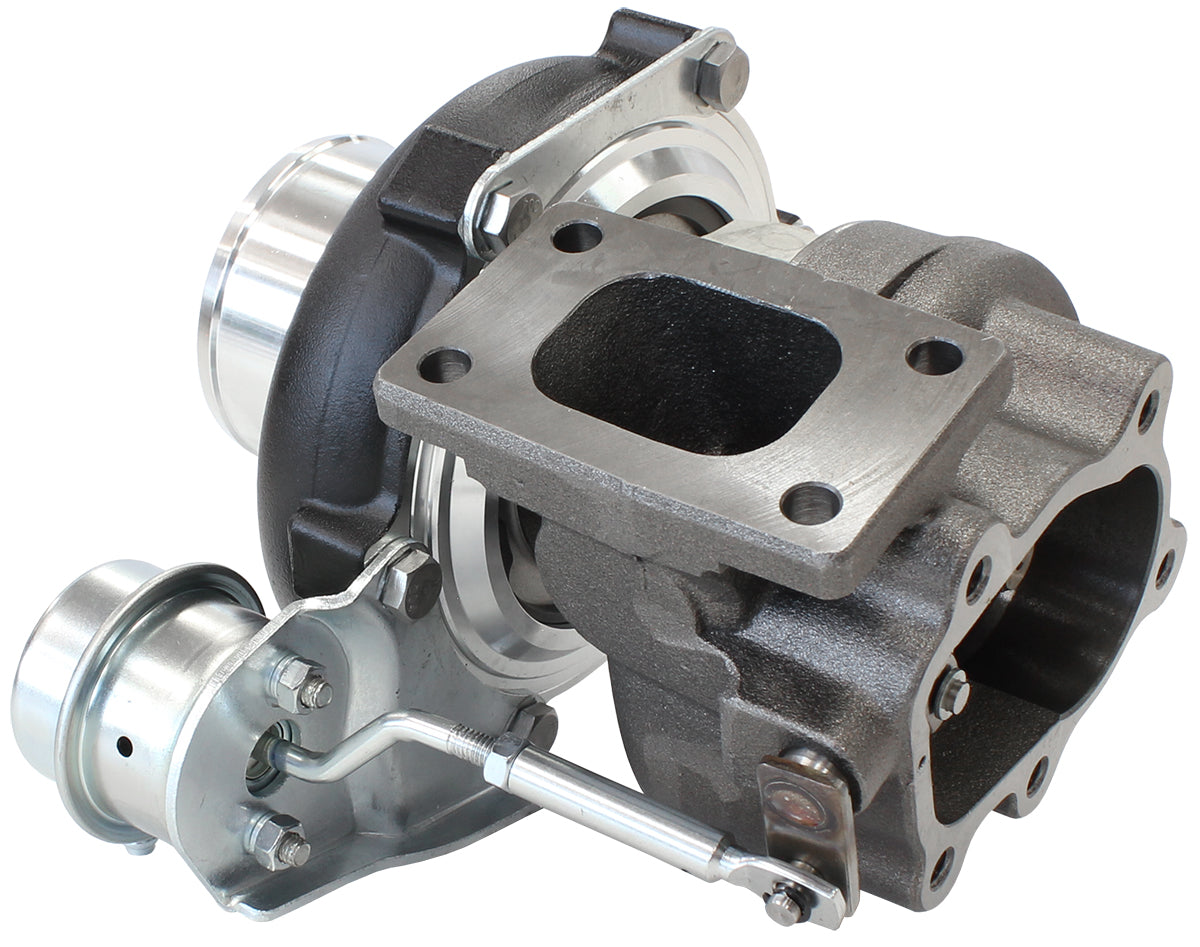 BOOSTED 5047 .86 Turbocharger 550HP, Hi Temp Black Finish   Internal Wastegate, T25 / T28 Inlet Flange, 5-Bolt Exhaust Flange