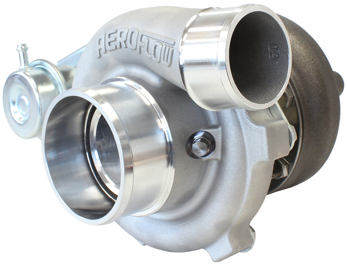 BOOSTED 5047 .86 Turbocharger 550HP, Natural Cast Finish   Internal Wastegate, T25 / T28 Inlet Flange, 5-Bolt Exhaust Flange