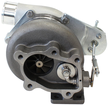BOOSTED 5047 .86 Turbocharger 550HP, Natural Cast Finish   Internal Wastegate, T25 / T28 Inlet Flange, 5-Bolt Exhaust Flange